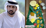 Sheikh Hamdan shares Onam greetings, posts photo of Onam Sadhya